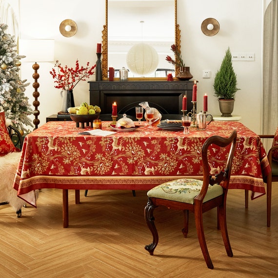 Red dining 2025 room table set