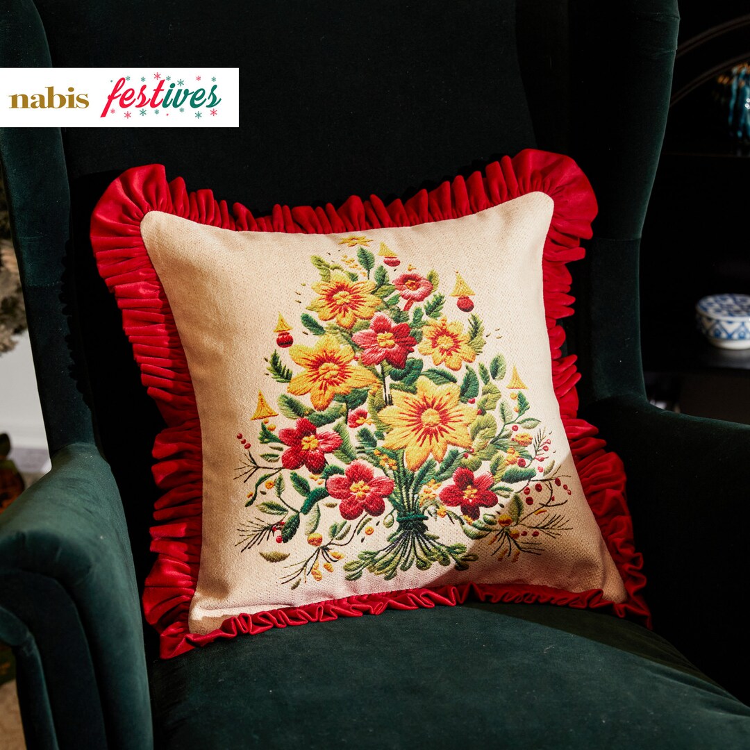 Floral Throw Pillow Cover Custom Size Pillowcase Double Sides Etsy