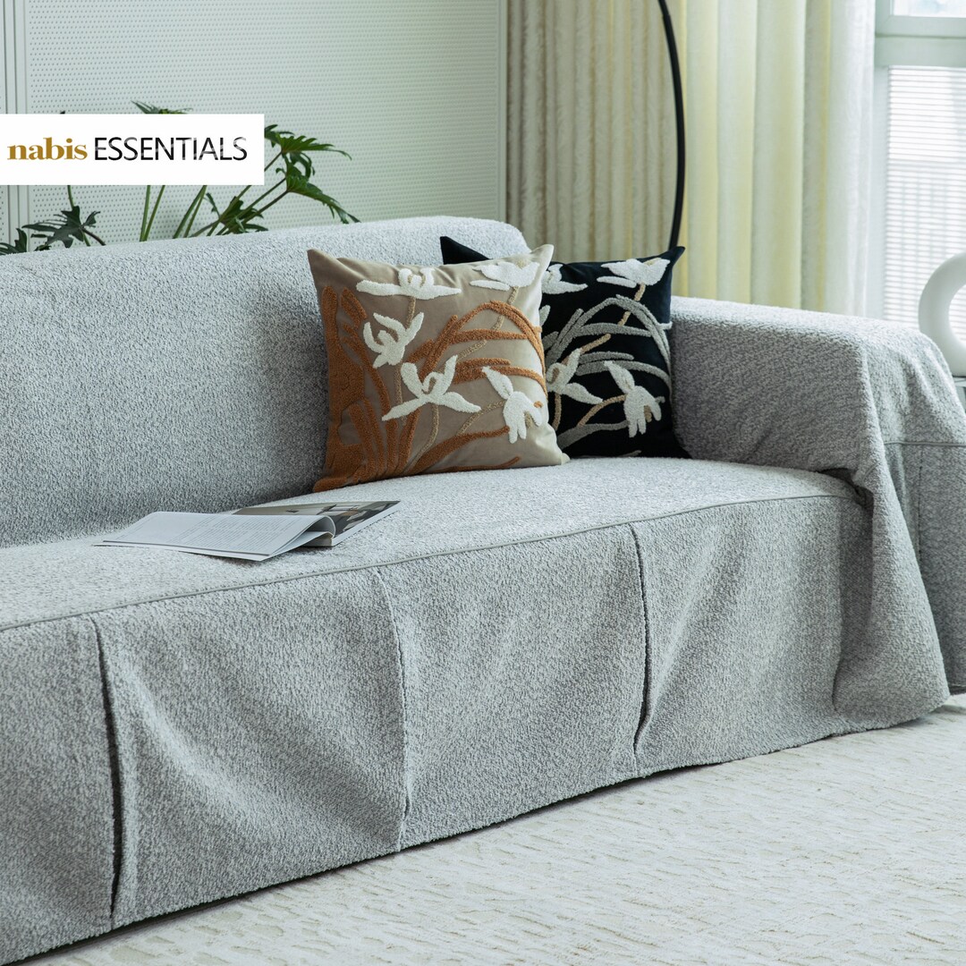 Custom Made Sofa Cover to Fit All Shapes Grey Series Couch Cover