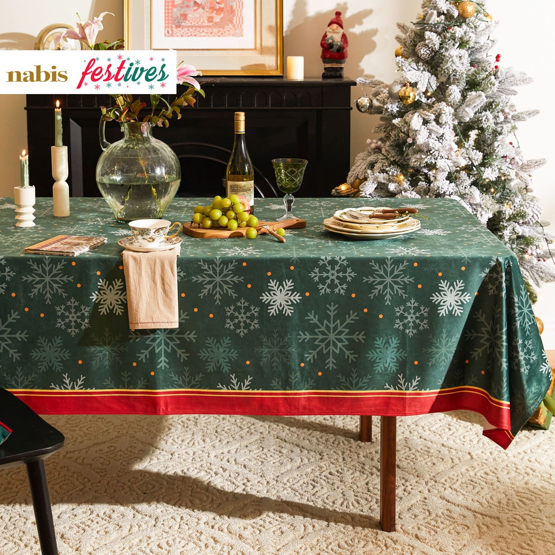 Custom Size Forest Green Tablecloth Kitchen Table Decor Etsy UK