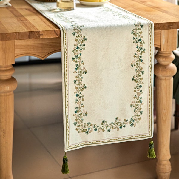 Leaf Table Runner Etsy