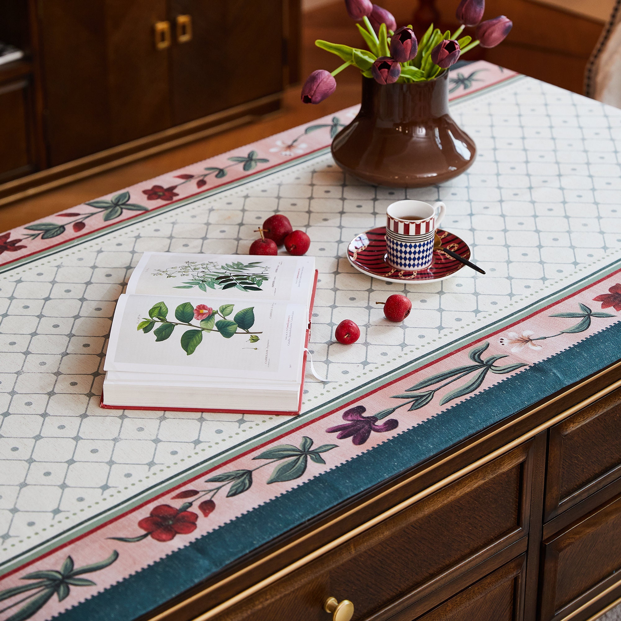 French Country Floral Table Runner for Coffee Table With Etsy