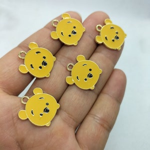 19 * 20mm cartoon emaille charme dier varken charms hanger voor armband DIY oorbel ketting sleutelhanger sieraden maken accessoires 10 30 stuks
