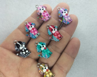 Cute Cute Animals Faces Charms Puppy Dog Bracelets for Girls 