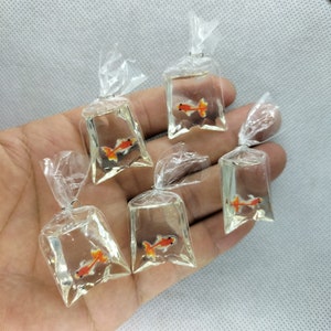 23*50mm Cartoon Animal Fish Charm Resin Colorul Water Bag Fish Charms Pendant for DIY Earring Jewelry Making Accessories Material 10 30 Pcs
