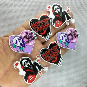 Acryl Hart Charm Cartoon Charms Hanger voor DIY Oorbel Ketting Sieraden Maken Accessoires 10 30 stks