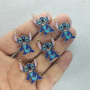17*20mm Gold Metal Enamel Charm Cartoon Charms Pendant for DIY Earring Necklace Key Chain Jewelry Making Accessories 10 30Pcs