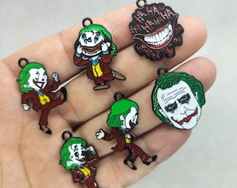 Enamel Cartoon Halloween Charm Black Metal Charms Pendant DIY Earring Necklace Key Chain Jewelry Making Craft Supplies Accessories 12 36 Pcs