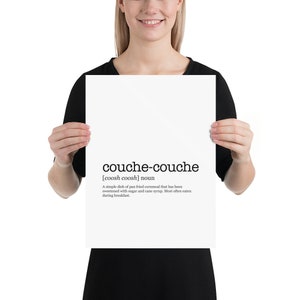 Louisiana Cajun French Southern cooking couche-couche poster wall hanging