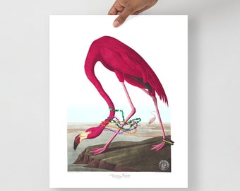 Flamingeaux poster by Matte Laundry Design
