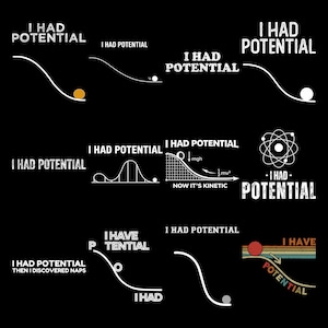 Ich hatte Potenzial PNG Bundle, 20 lustige sarkastische Zitat Designs Digital Download