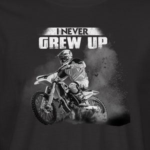 T-shirt de motocross Je n&#39;ai jamais grandi RM0098