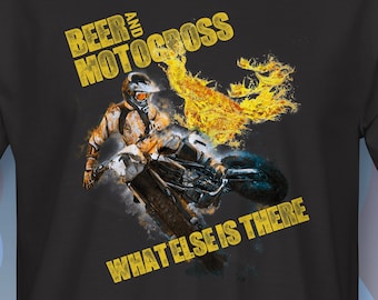 Beer and Motocross T-Shirt RM0091