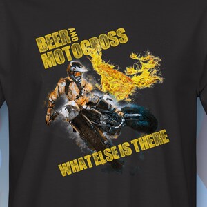 T-Shirt bière et motocross RM0091