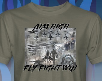 Collage de l'US Air Force avec T-Shirt AF devise RM0287