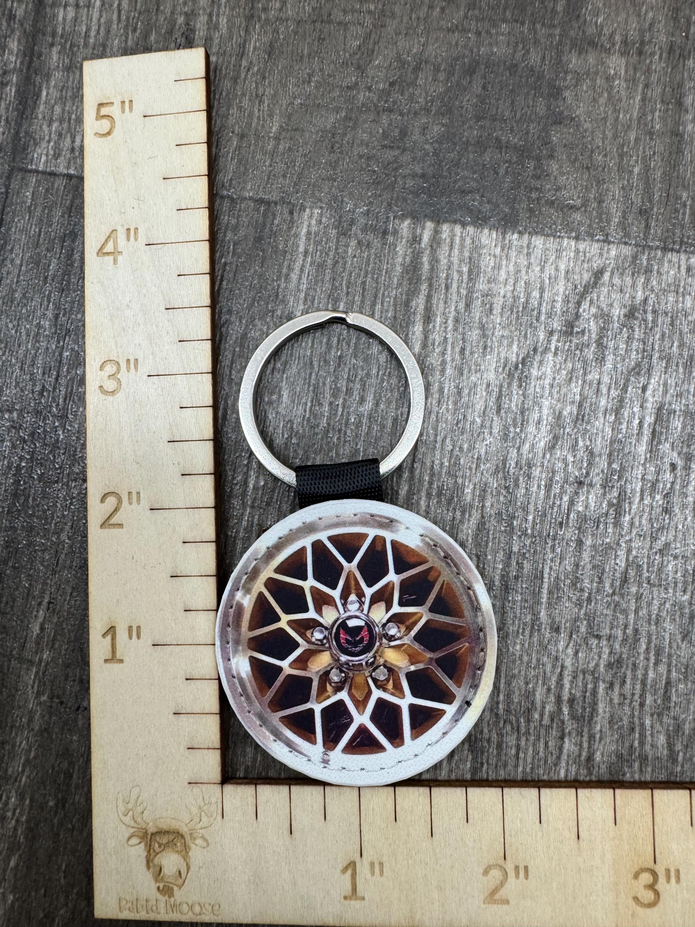 Iconic Trans Am Snowflake Wheel Leatherette Key Fob KF014 - Etsy
