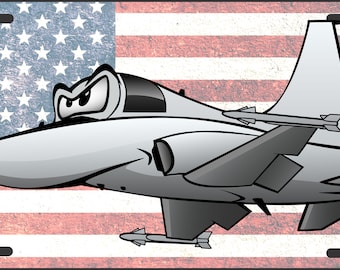 Military F5 Novelty License Plate