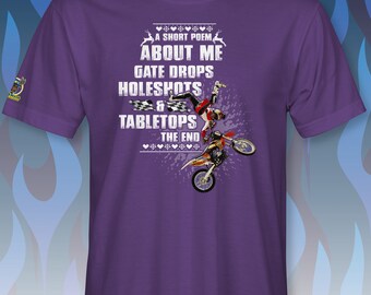 A Short Poem Motocross T-shirt RM0090 - Etsy Canada