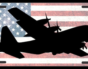 Plaque d'immatriculation militaire HC-130 HERCULES fantaisie