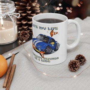 I Live My Life Miata Autocross Ceramic Coffee Mug