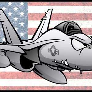 Military F-18 HORNET Novelty License Plate