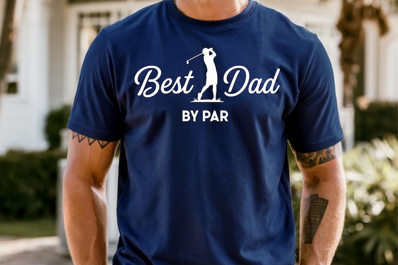 Bester Vater von Par PNG, Sublimationsdatei, Golf-Shirt-Grafik, lustiges Väter-Golferdesign Bild 10