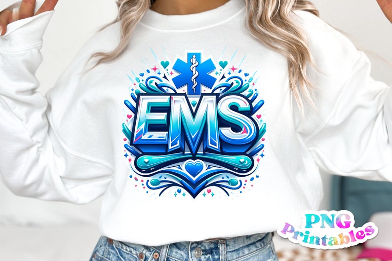 EMS Png - Print File - Ems - Emt - Paramedic Sublimation Bundle - Shirt ...