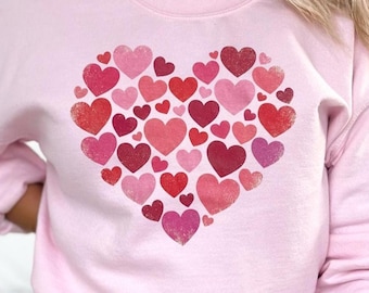 Hearts Heart png - Valentines Shirt Design png - Print File - Sublimation Design - Digital Download