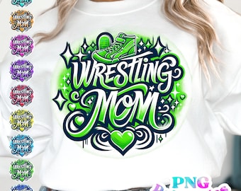 Wrestling Mom png - Wrestling png - Print File - Sublimation Design - Sports png - Digital Download