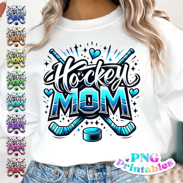 Hockey Mom png - Hockey png - Print File - Sublimation Design - Sports png - Digital Download