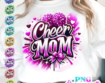 Cheer Mom png - Cheer png - Print File - Sublimation Design - Sports png - Digital Download