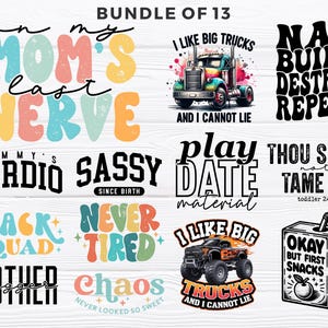 Funny Toddler png Bundle - Funny png Bundle - Print File - Funny Kids Sublimation Designs - Digital Download