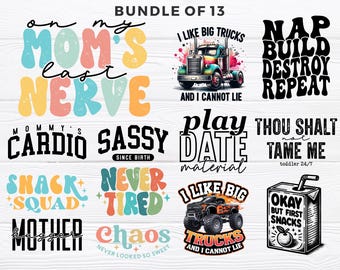 Funny Toddler png Bundle - Funny png Bundle - Print File - Funny Kids Sublimation Designs - Digital Download