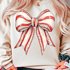 Christmas Bow png - Christmas Cake Bow Sublimation - Coquette Bow - Print File for Sublimation or Print