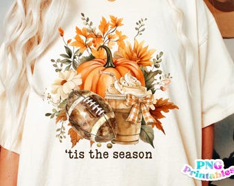 Tis The Season png - Fall png - Print File - Fall Sublimation Design - Watercolor Fall png - Digital Download