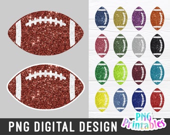 Glitzer Fußball Png Bündel - Fußball Png - Druckdatei - Glitzer Sublimationsdesign - Sport Png - Digitaler Download