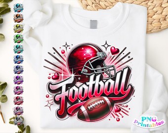 Football png - Football Airbrushed png - Print File - Sublimation Design - Sports png - Digital Download