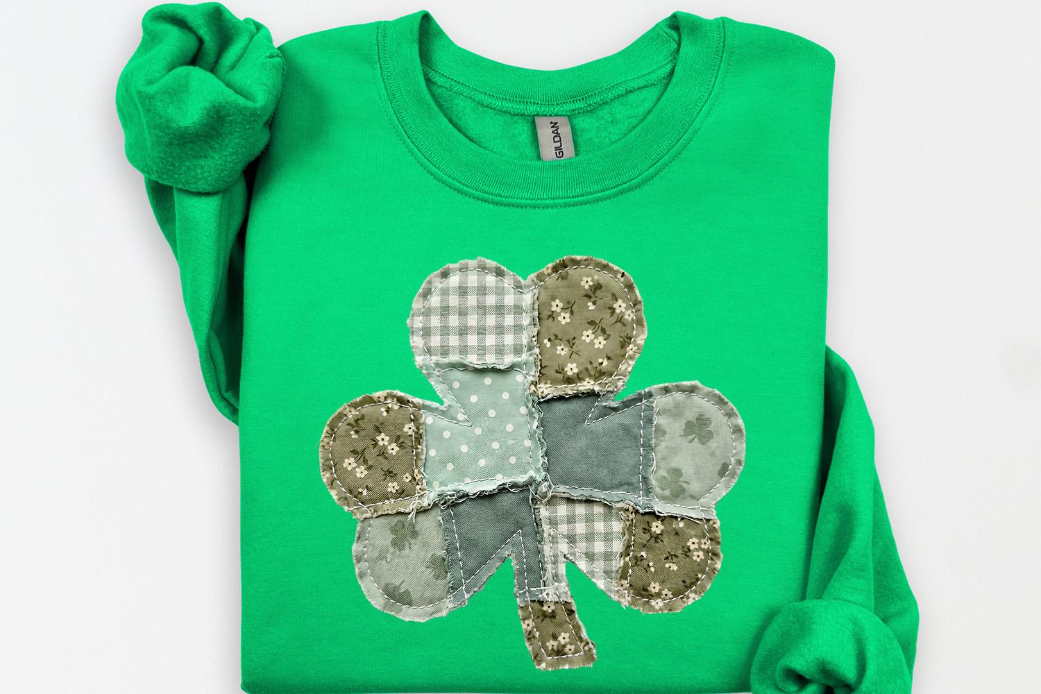 Patchwork Shamrock Png | St Patricks Day Clover Shirt Design ...