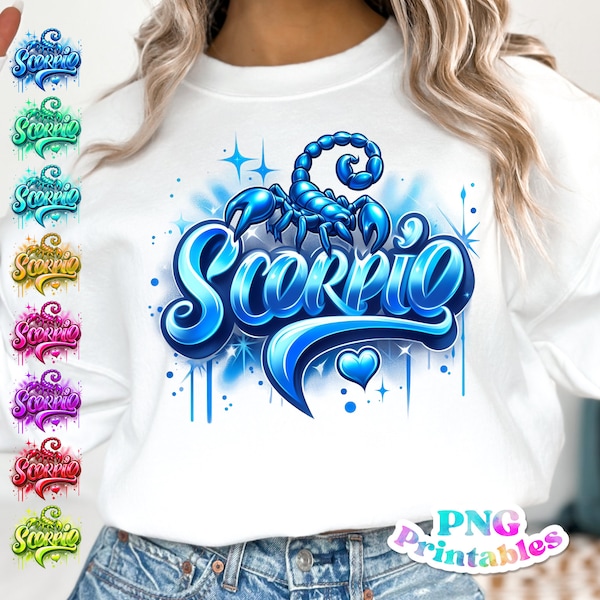 Scorpio png - Zodiac png - Print File - Sublimation Design - Horoscope png - Digital Download