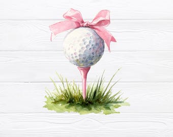 Coquette Golf Ball png - Golf Ball Clipart png - Print File - Sublimation Design - Sports png - Digital Download