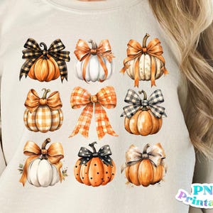 Fall Pumpkins png - Fall png - Print File - Fall Sublimation Design - Watercolor Fall png - Digital Download