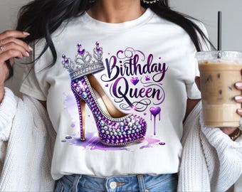 Birthday Queen Birthday png - Birthday png - Print File - Womans Birthday Sublimation Design - Birthday Shirt png - Digital Download