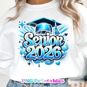 Senior 2026 png - Graduation png - Print File - Sublimation Design - Senior png - Digital Download