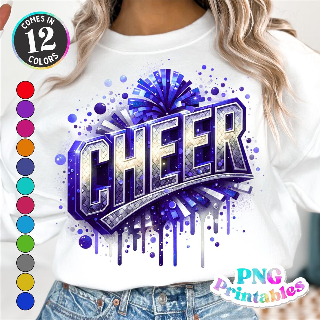 Sequin Cheer Png - Cheer Png - Print File - Sublimation Design - Sports ...