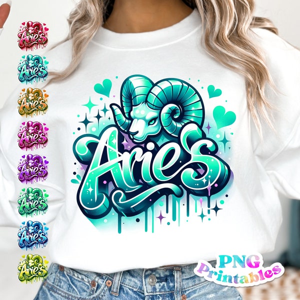 Aries png - Zodiac png - Print File - Sublimation Design - Horoscope png - Digital Download
