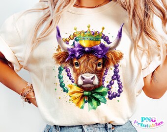 Mardi Gras png - Mardi Gras Bow Sublimation - png Print File for Sublimation or Print - Digital File