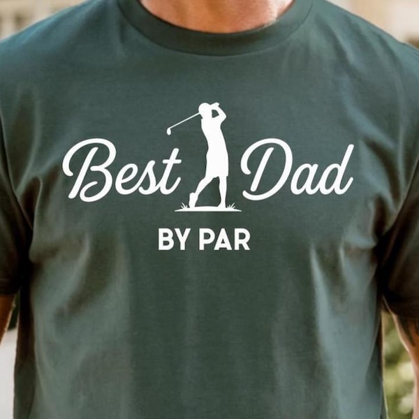 Best Dad By Par PNG, Sublimation File, Golf Shirt Graphic, Funny Dad Golfer Design