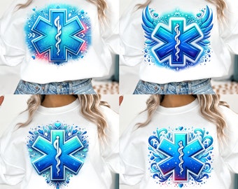 EMS png  - Print File - ems - emt - Paramedic Sublimation Design - Shirt png - Airbrushed png - Digital Download