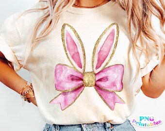 Easter png - Hoppy Easter png - Print File - coquette Easter Sublimation Design - Easter Shirt PNG - Digital Download