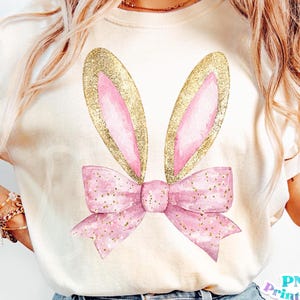 Easter png - Hoppy Easter png - Print File - coquette Easter Sublimation Design - Easter Shirt PNG - Digital Download